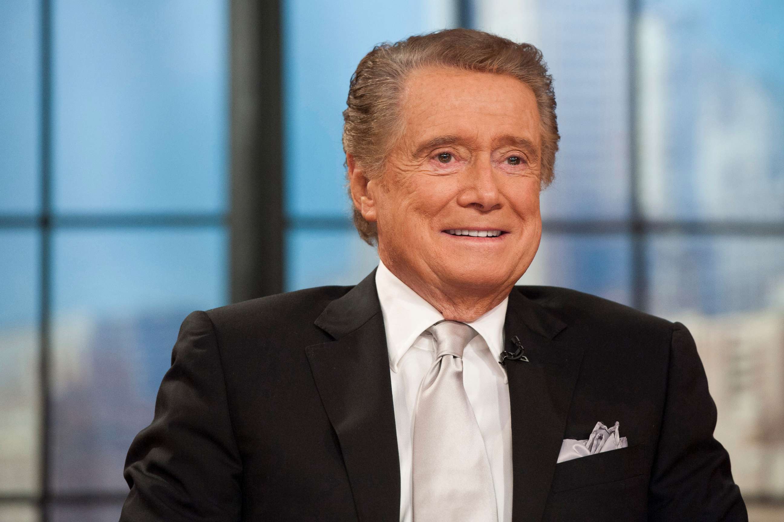 PHOTO: Regis Philbin on his farewell show of "Live! with Regis and Kelly" in New York City, Nov. 18, 2011.