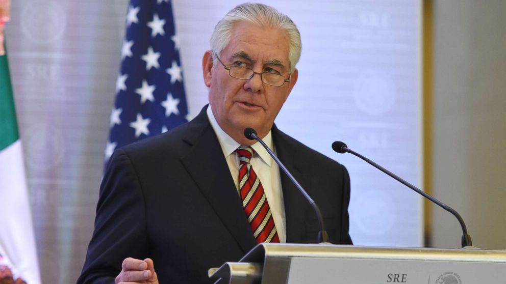  U.S. Secretary of State Rex Tillerson visits Mexico, Feb. 2, 2018.
					