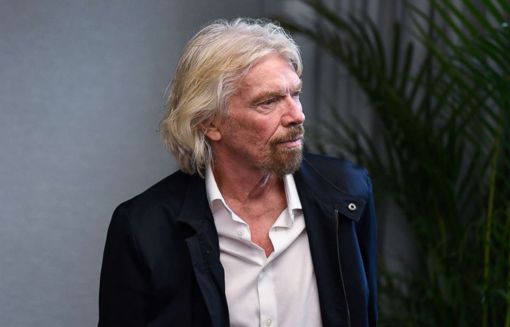 PHOTO: Sir Richard Branson waits to address an audience on Oct. 11, 2018, in Sydney.