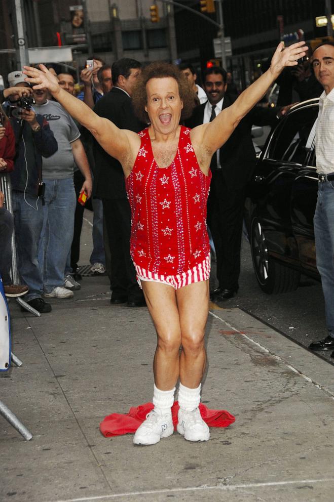 PHOTO: Fitness expert Richard Simmons attends the "Late Show With David Letterman" taping at the Ed Sullivan Theater, on Oct. 16, 2007, in New York.