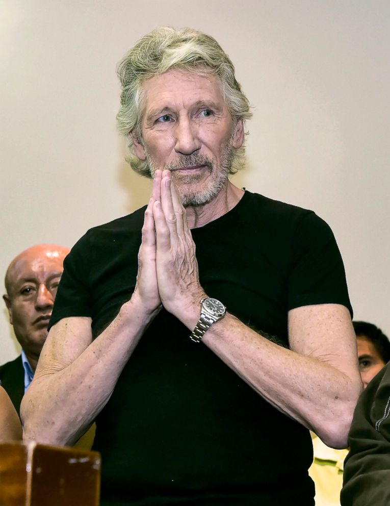 PHOTO: British rock icon and activist Roger Waters, attends a press conference in Quito, Ecuador, Nov. 20, 2018.