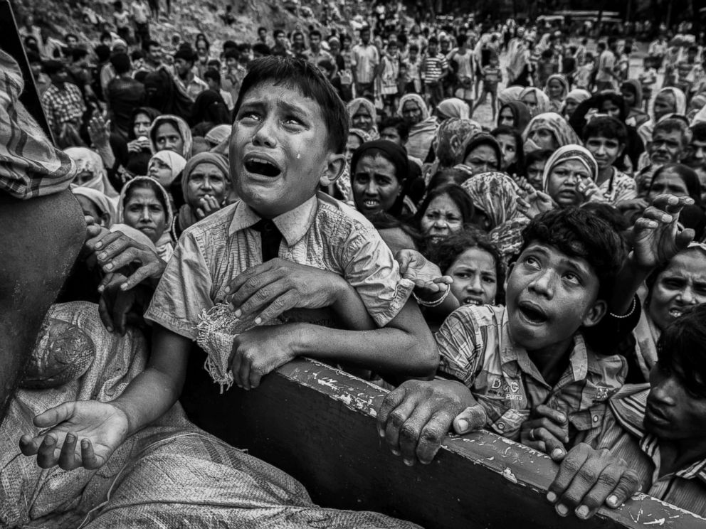 One year after crisis began, miserly US sanctions murderous Myanmar military over Rohingya ethnic cleansing Rohingya-children-food04-gty-ps-171020_4x3_992