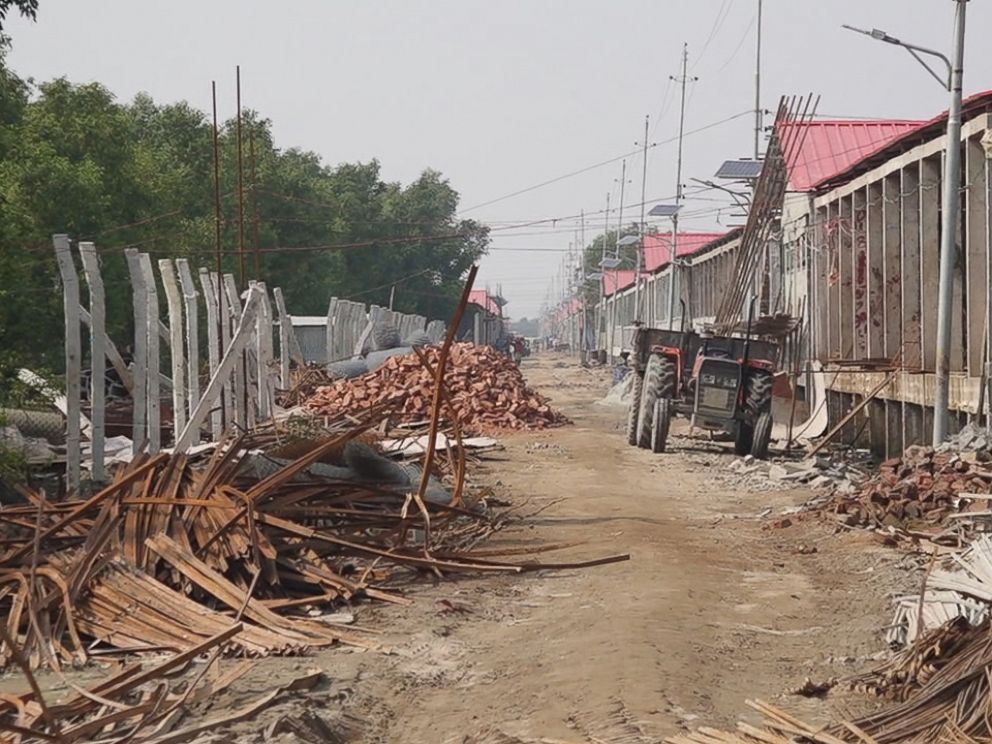 PHOTO: On the Floating Island of Bhasan Char, the Bangladesh government is building housing in anticipation of thousands of Rohingya refugees expected to live there.