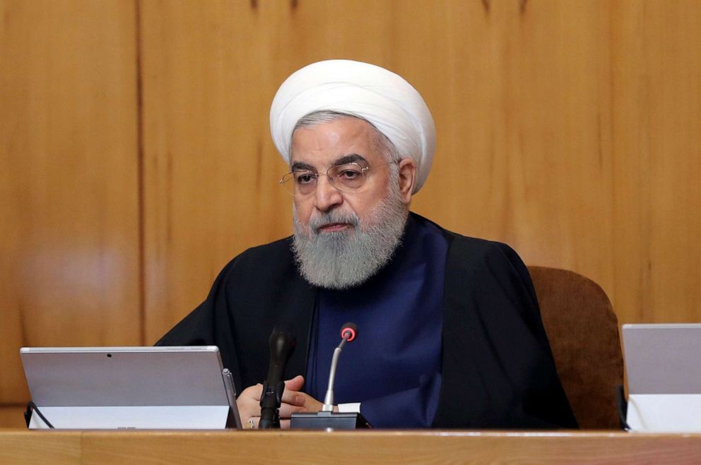 PHOTO:President Hassan Rouhani heads a cabinet meeting in Tehran, Iran, May 8, 2019, in a photo released by the official website of the office of the Iranian Presidency.