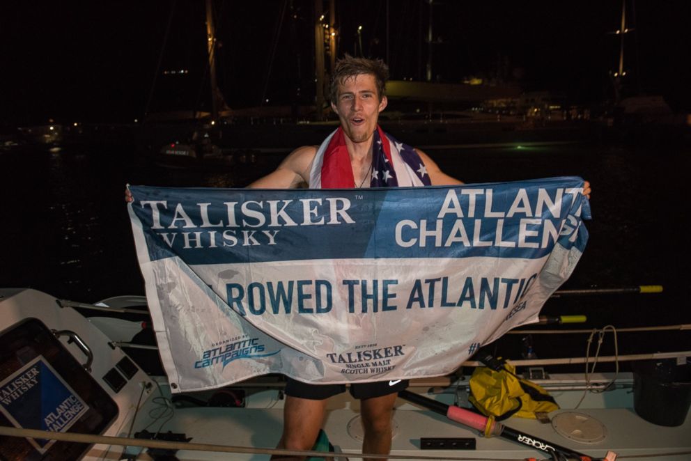 19 year old American becomes youngest person to row solo across