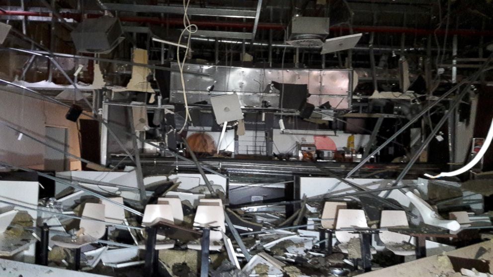 PHOTO: Damage is seen inside the departure terminal following the March 22, 2016 bombing at Zaventem Airport, in an undated photo made available to Reuters by the Belgian newspaper Het Nieuwsblad, in Brussels, Belgium, March 29, 2016.