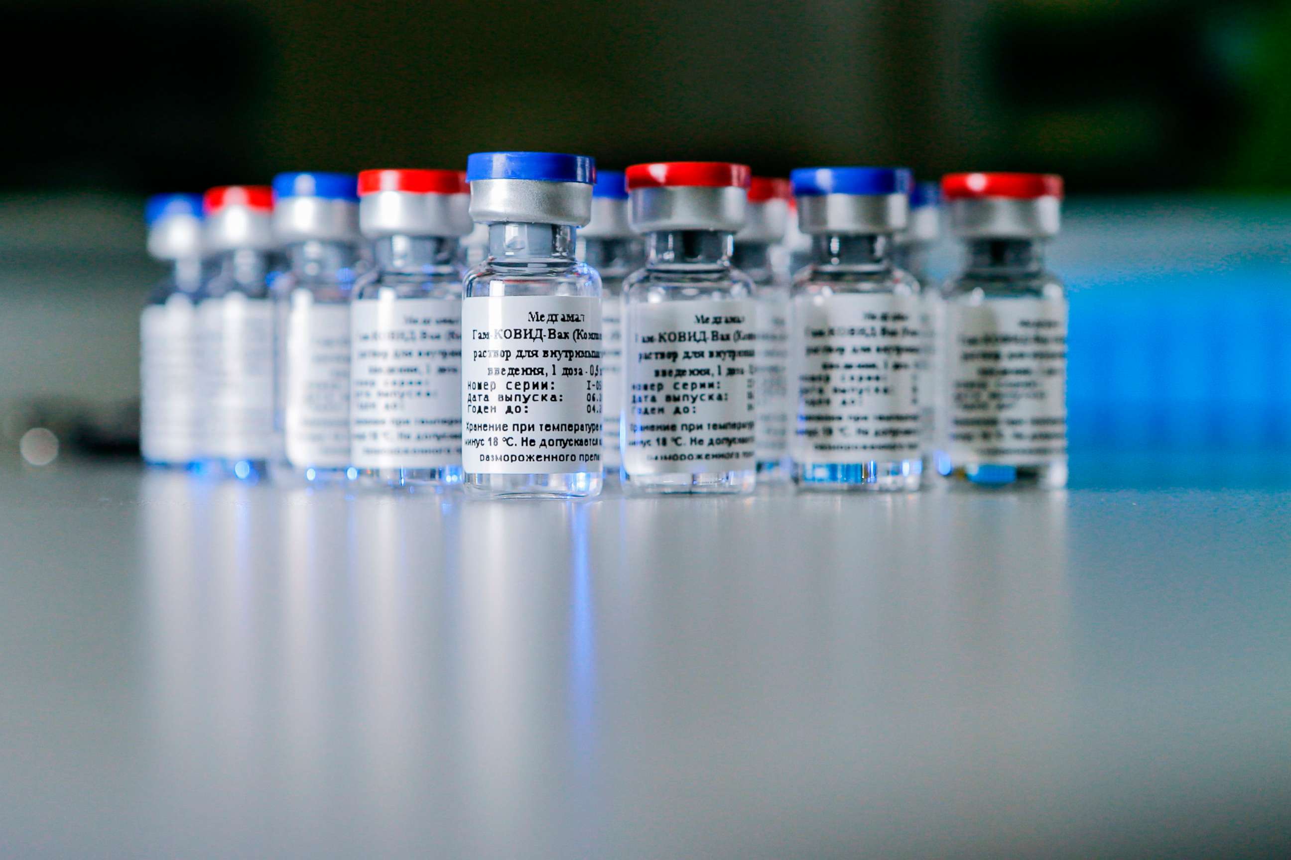 PHOTO: The vaccine against the coronavirus disease developed by the Gamaleya Research Institute of Epidemiology and Microbiology, Aug. 6, 2020, provided by the Russian Direct Investment Fund.