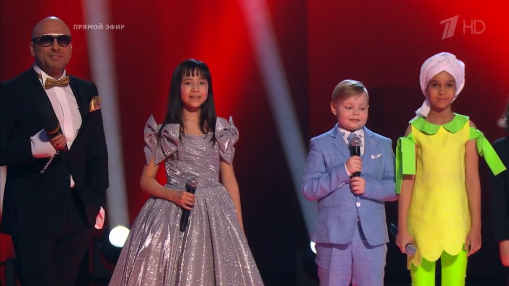 PHOTO: Contestants appear on the finale episode of the Russian singing competition show, "The Voice Kids," April 26, 2019.