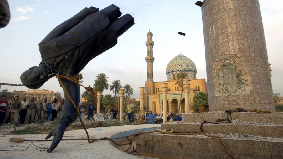 15 years ago, Iraqis rejoiced by toppling Saddam statue - ABC News