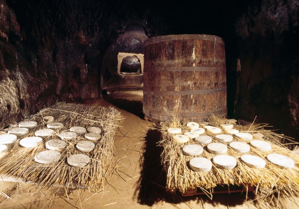 PHOTO: Aging of Saint Nectaire cheese, Puy-de-Dome, France.