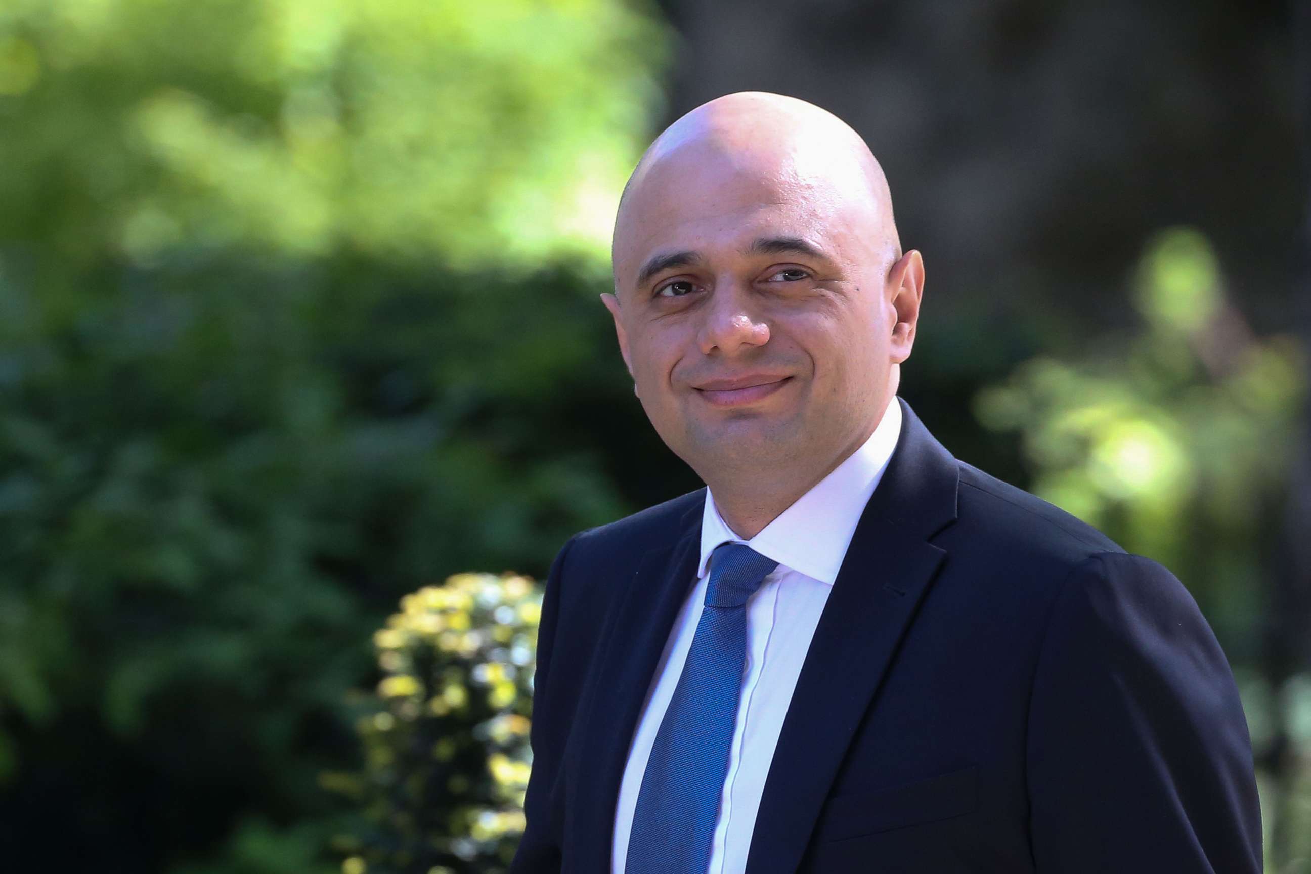 PHOTO: Britain's Home Secretary Sajid Javid arrives to attend the weekly meeting of the Cabinet at 10 Downing Street in central London, May 14, 2019.