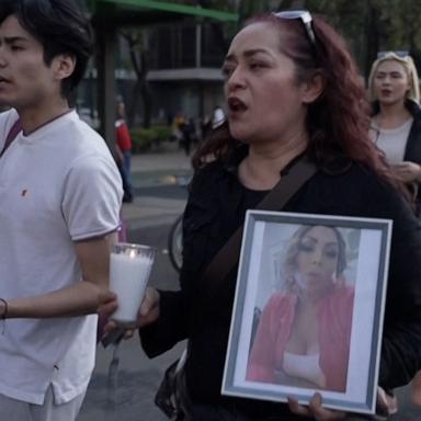 Protesters in Mexico City marched to demand justice for Samantha Gómes Fonseca, a transgender activist who was killed Sunday. 