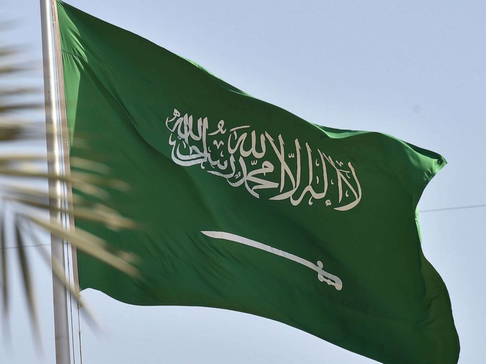 PHOTO: A Saudi national flag flies in the capital Riyadh, Sept. 22, 2020. 