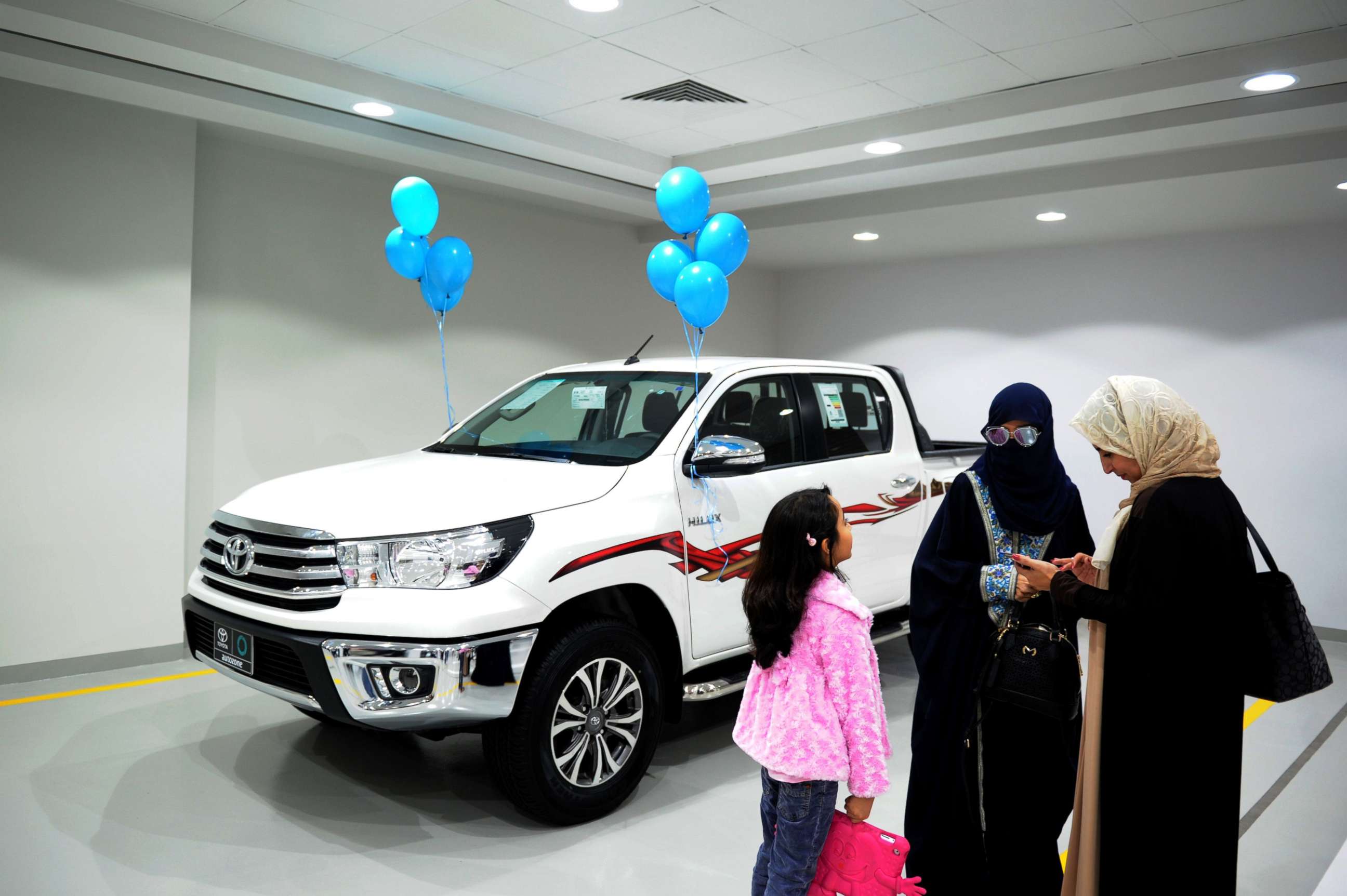 PHOTO: Saudi women tour a car showroom for women on Jan. 11, 2018, in the Saudi Red Sea port city of Jeddah.