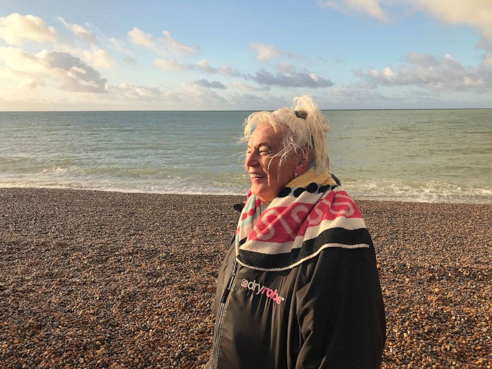 PHOTO: Ruth Rose, 87, coordinates the group with daily weather reports, and swears by the benefits of the outdoor pursuit.
