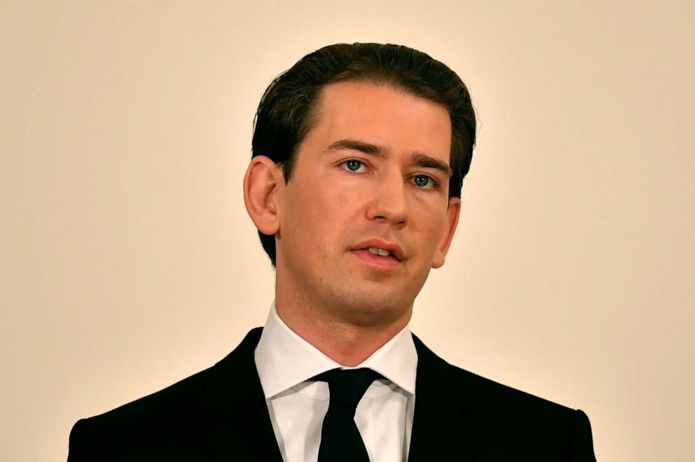 PHOTO: Austrian Chancellor Sebastian Kurz addresses a press conference at the Chancellery in Vienna, Nov. 3, 2020, one day after a shooting at multiple locations across central Vienna.