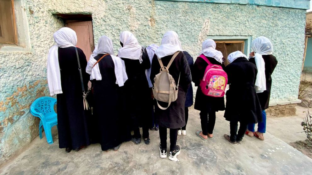 PHOTO: Students at a secret school in Afghanistan.