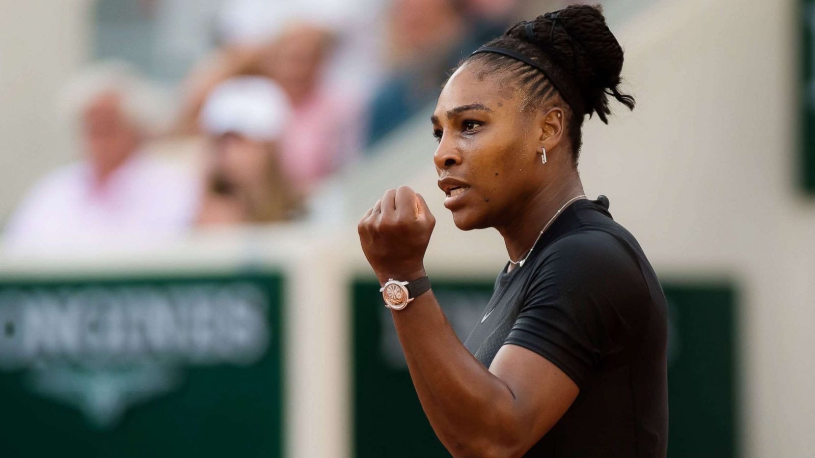 PHOTO: Serena Williams during her third-round match at the French Open tennis tournament, Roland Garros, Paris, June 2, 2018.