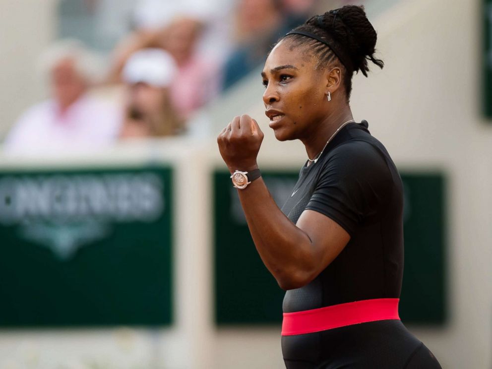 PHOTO: Serena Williams in her third round match at Roland Garros, Roland Garros, Paris, June 2, 2018.