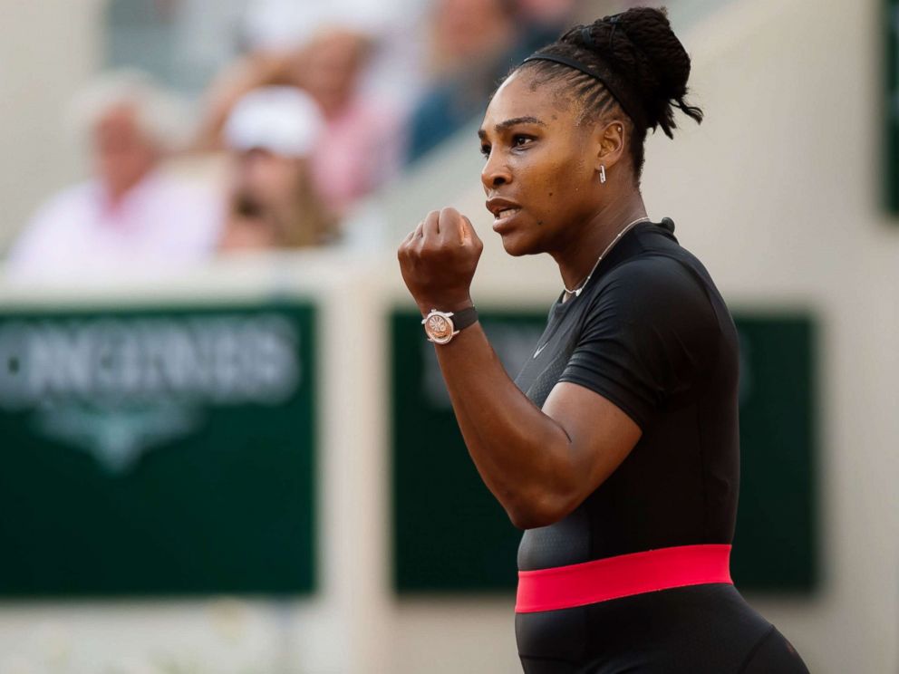 PHOTO: Serena Williams during her third-round match at the French Open tennis tournament, Roland Garros, Paris, June 2, 2018.