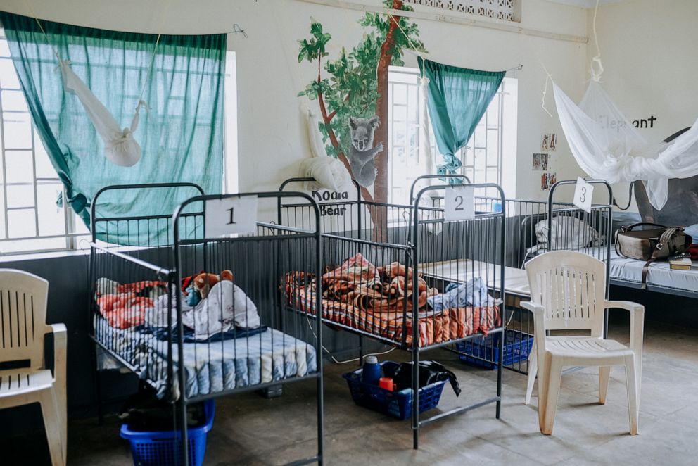 PHOTO:  Children sleep at the Serving His Children nutrition unit at the Kigandalo Health Center IV, Mayuge district, Uganda, May 2018.