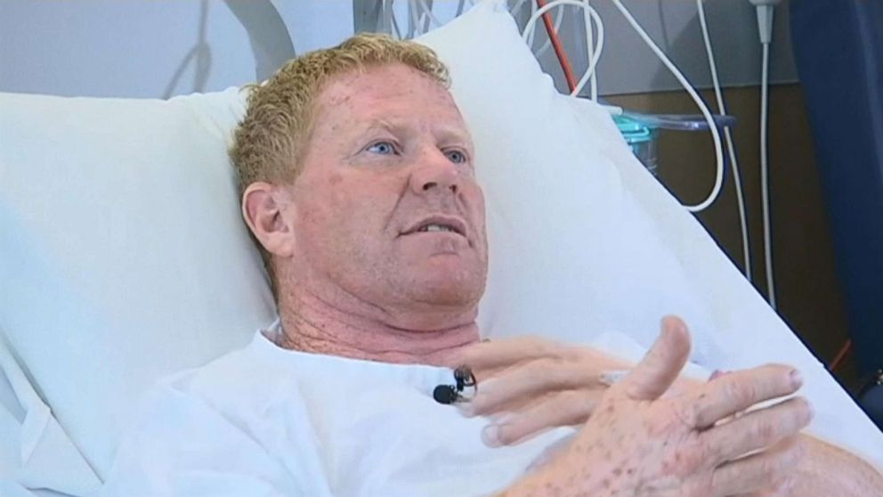 PHOTO: Retired professional surfer Paul Kenny, 50, headbutted and punched a shark that had bitten him on Samurai Beach in New South Wales, Australia. 