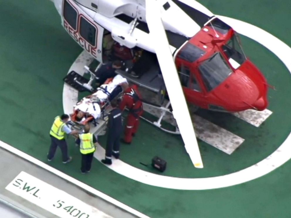 PHOTO: Alejandro Travaglini, 37, was taken to Perth Royal Hospital after a shark attack near Gracetown in Western Australia, April 16, 2018.