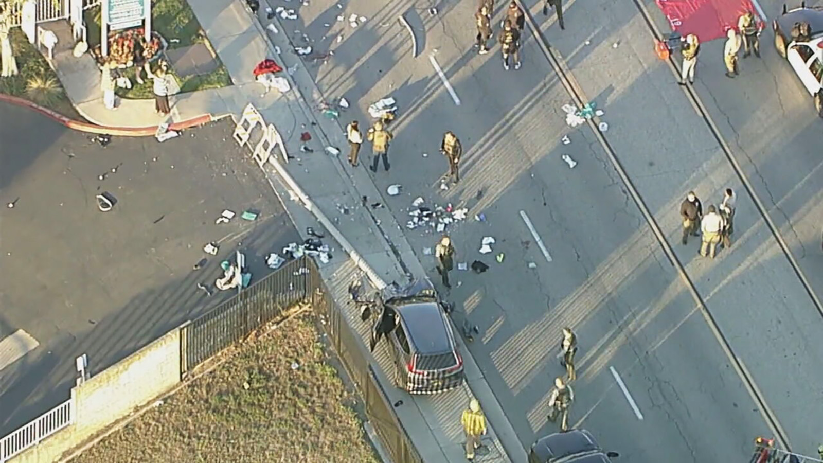 PHOTO: Twenty-one recruits with the Los Angeles County Sheriff's Office were injured after being struck by a car while on a run in Whittier, Calif. early Wednesday, Nov. 16, 2022, the sheriff's office said.