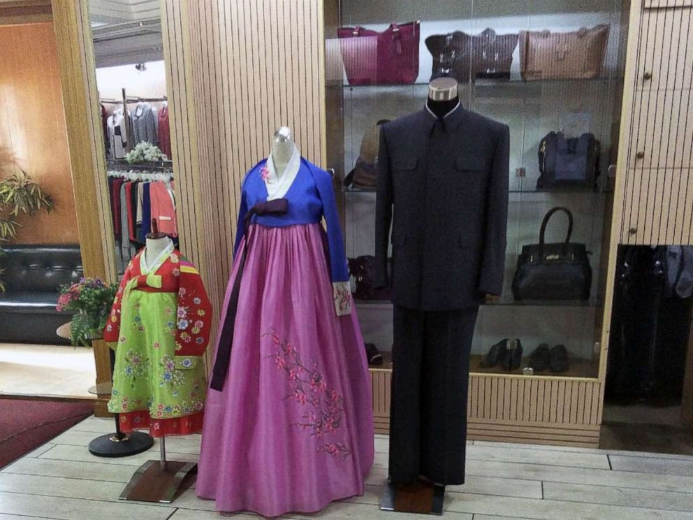 PHOTO: The Korea Sonbong Exhibition Centre clothes shop, reserved for North Korea's elite, in Pyongyang on June 5, 2018.