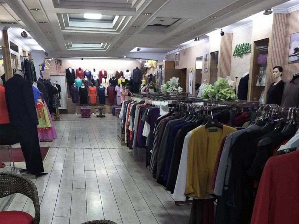 PHOTO: The Korea Sonbong Exhibition Centre clothes shop, reserved for North Korea's elite, in Pyongyang on June 5, 2018.