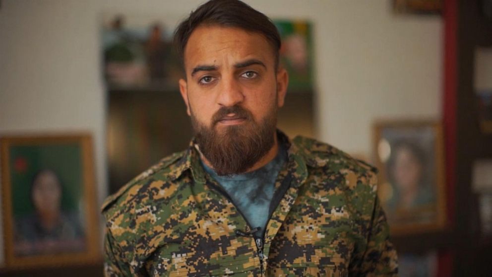 PHOTO: Sozdar Bawer's mission to defeat ISIS is one her family is carrying on. Her brother, Simko, is also a leader in the YPG.