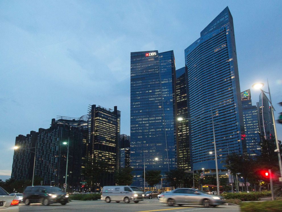 PHOTO: General view of central business district on May 11, 2018 in Singapore.