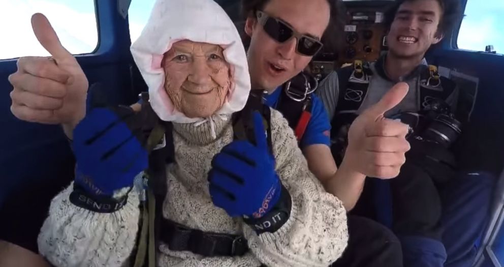 PHOTO: Irene O'Shea, 102, has been skydiving every year since her 100th birthday.