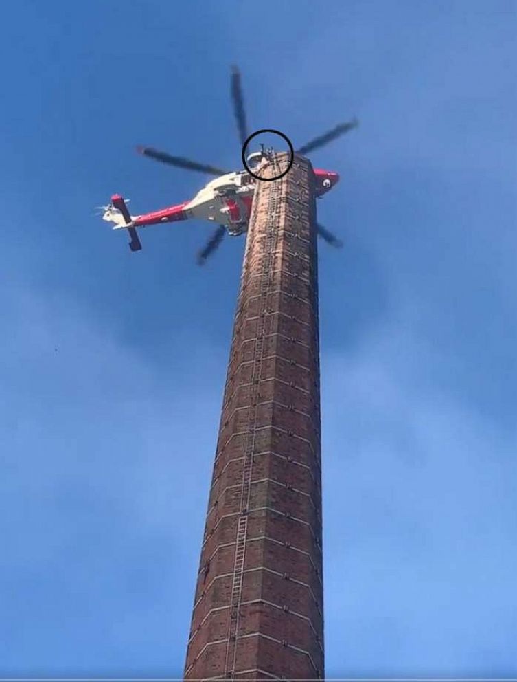 Man Dies After Becoming Stuck On Top Of 290 Foot Tall Smokestack Good Morning America