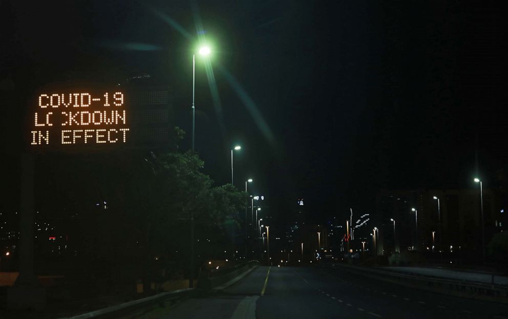 PHOTO: A deserted highway is seen in Cape Town, South Africa, on March 27, 2020, after the country went into a nationwide lockdown for 21 days in an effort to mitigate the spread of the novel coronavirus.