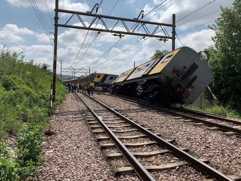 PHOTO: The site of a train crash is seen Pretoria, South Africa, Jan. 8, 2019.