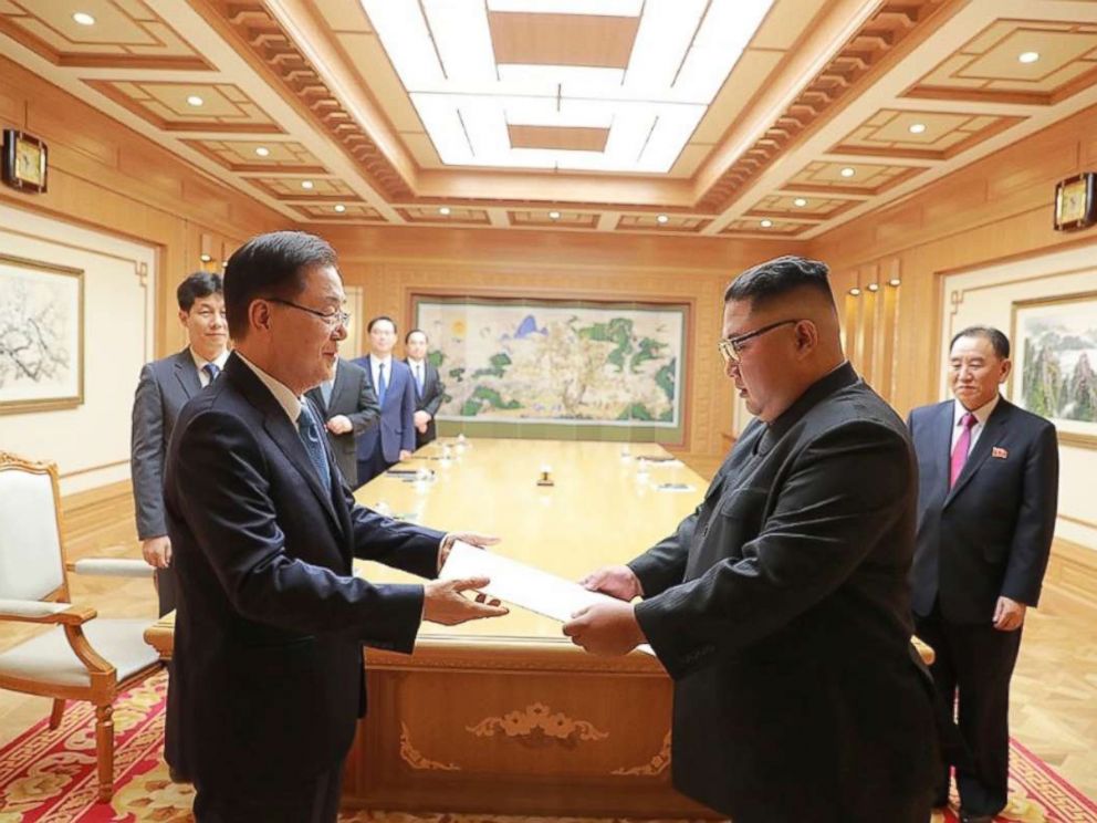 South Korean envoy delivers president's letter to the North's Kim Jong ...