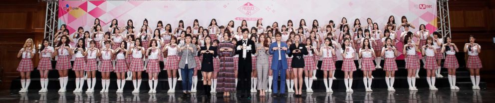 PHOTO: In South Korea's "Produce 48" show, dozens of contestants compete for the chance to join a k-pop group.