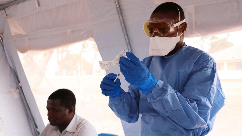 PHOTO: South Sudan begins vaccinating health workers and other front-line responders against Ebola virus disease, Jan. 28, 2019.