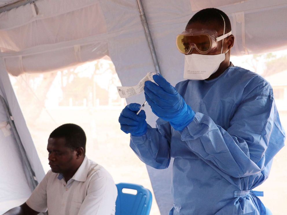 Andreea Campeanu WHOSouth Sudan begins vaccinating health workers and other front-line responders against Ebola virus disease Jan. 28 2019