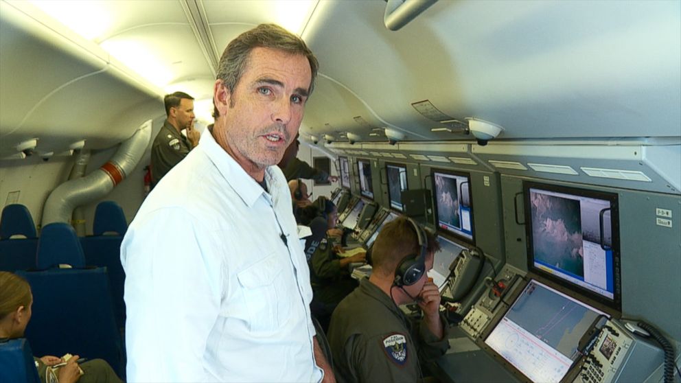 PHOTO: ABC News correspondent Bob Woodruff flew with the U.S. Navy Maritime Patrol Squadron Four over the South China Sea on Sep. 6, 2018.