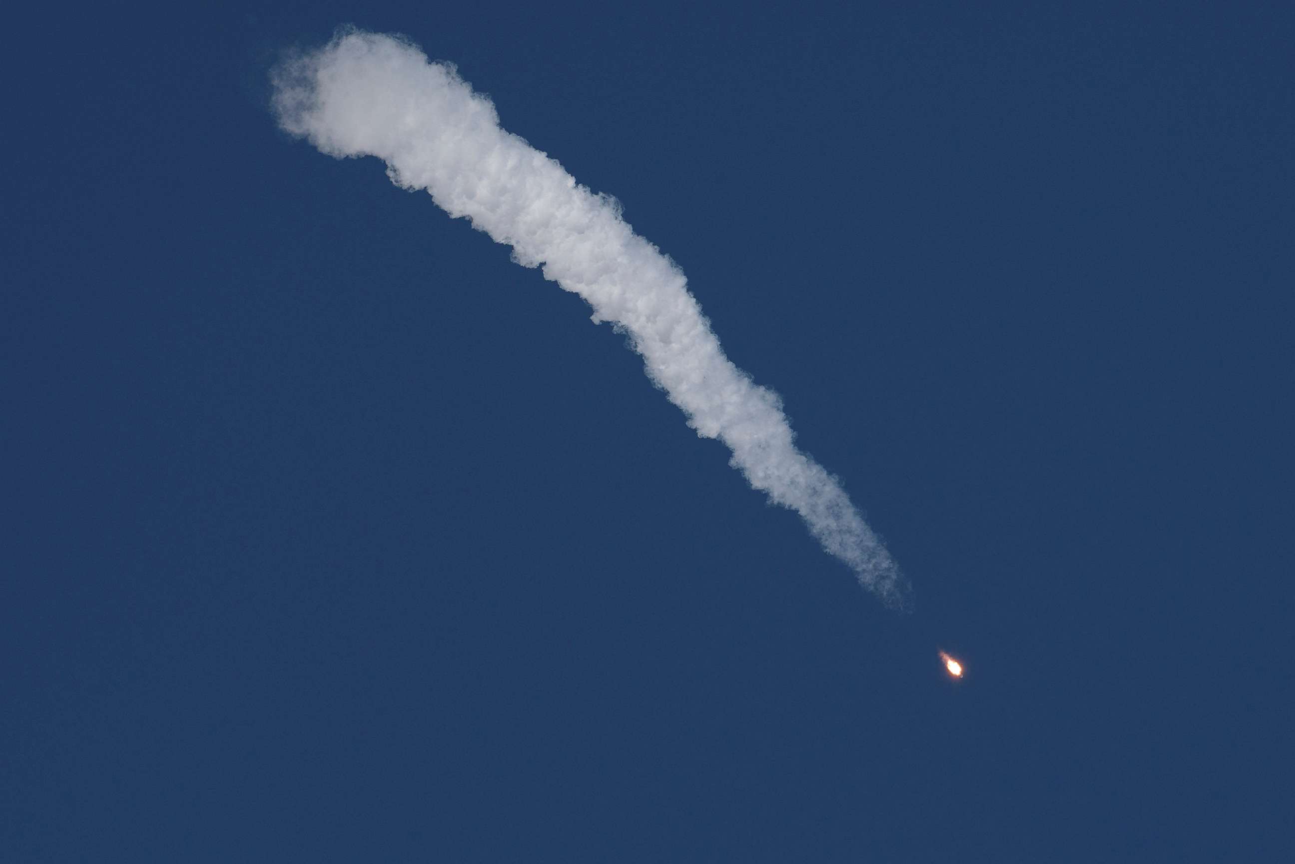 PHOTO: The Soyuz rocket is launched with Expedition 57 Flight Engineer Nick Hague of NASA and Flight Engineer Alexey Ovchinin of Roscosmos at the Baikonur Cosmodrome, Kazakhstan, Oct. 11, 2018. 