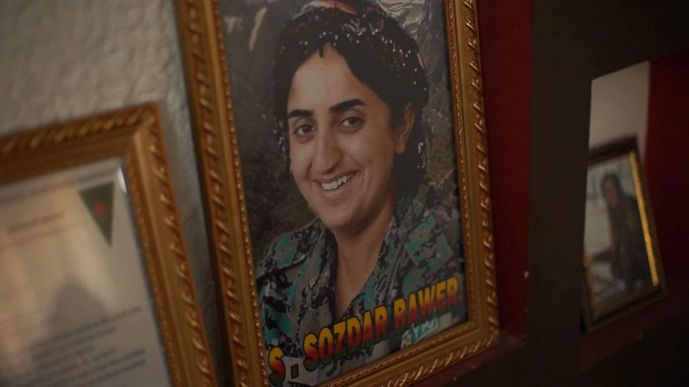 PHOTO: ABC News met with Sozdar's relatives in al-Malikiyah, where the family keeps a shrine to her in its home.