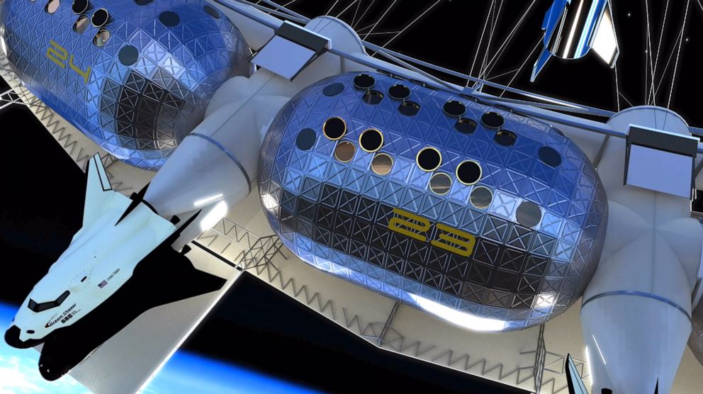 PHOTO: The proposed Von Braun Rotating Space Station would be the first space hotel.