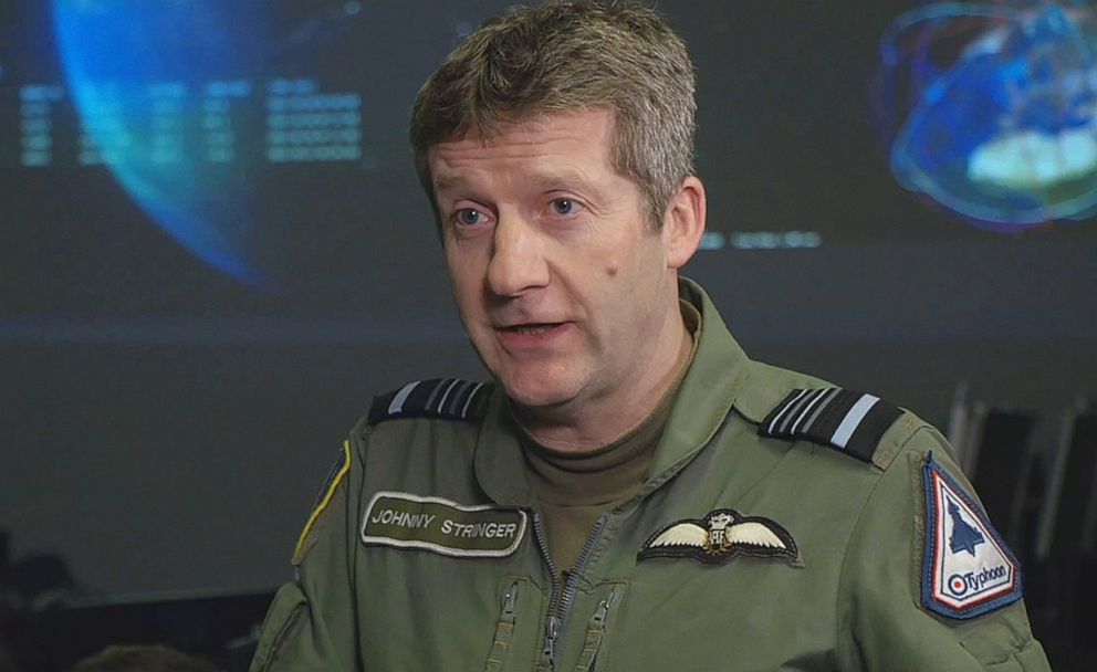 PHOTO: Air Marshal Johnny Stringer, the Deputy Commander of NATO's Allied Air Command, speaks with ABC News about NATO's Space Centre.