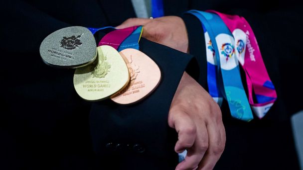 Special Olympics Medals New York City Big Apple Games Five Medals