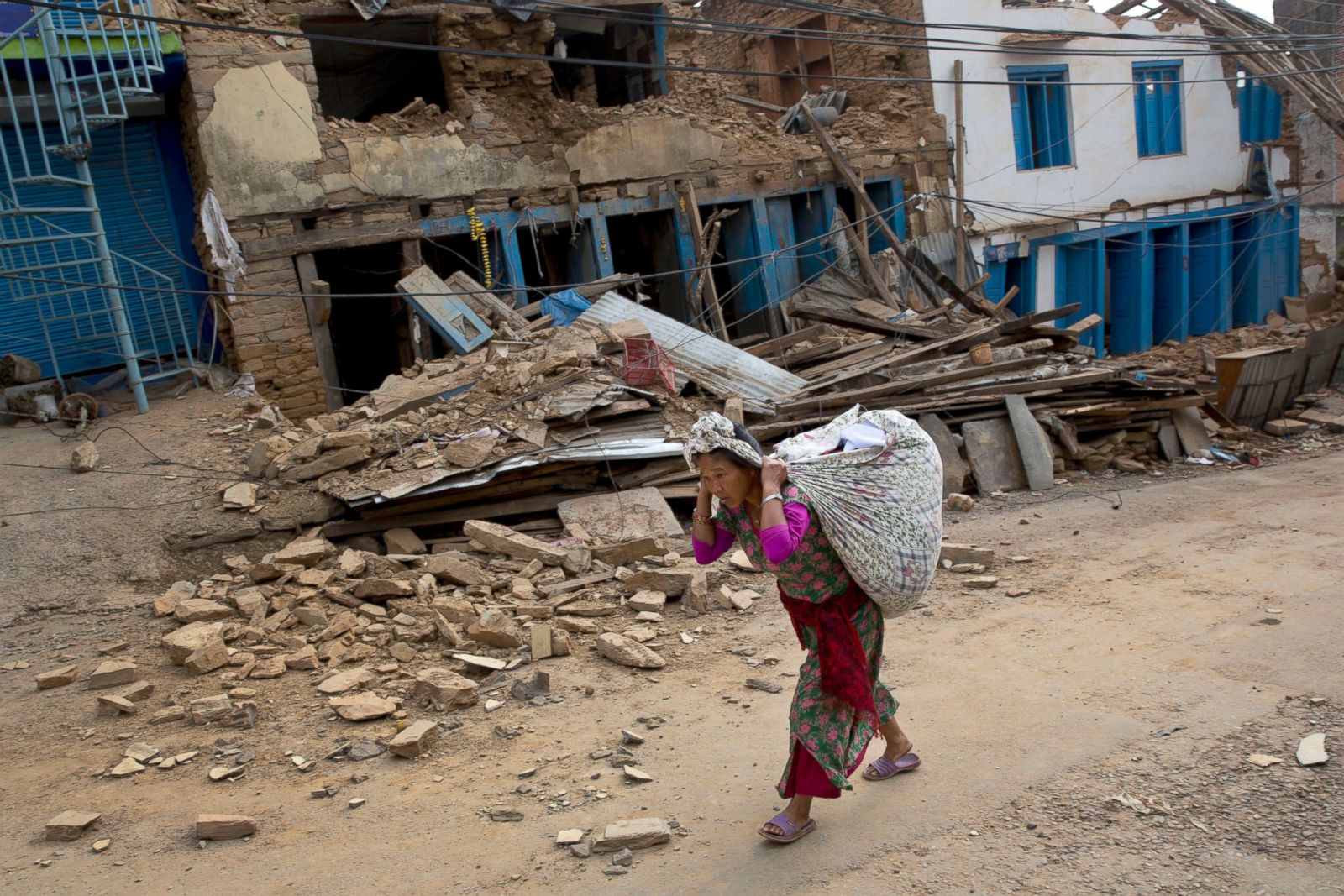 Tragic Earthquake Devastation In Nepal Photos Abc News