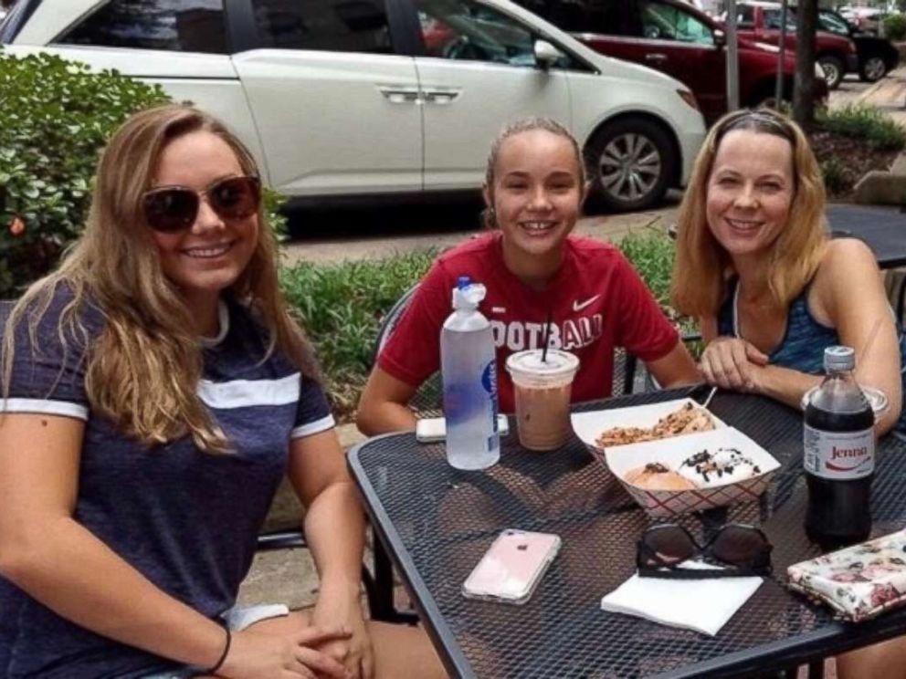   Stefanie, Brooke and their mother Stacey, from left to right, were injured in a boat explosion in the Bahamas on Saturday, June 30, 2018. Stefanie and her mother were seriously injured. 