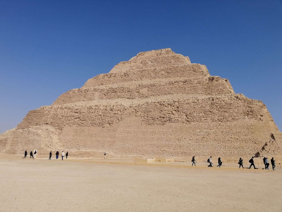 PHOTO: A general view shows the step pyramid of Djoser in Egypt's Saqqara necropolis, south of the capital Cairo, March 5, 2020.