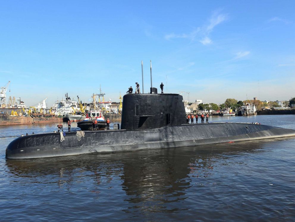 PHOTO: An undated handout photo made available by the Argentine Navy shows the ARA San Juan submarine that disappeared off Argentinas coast with a crew of 44.